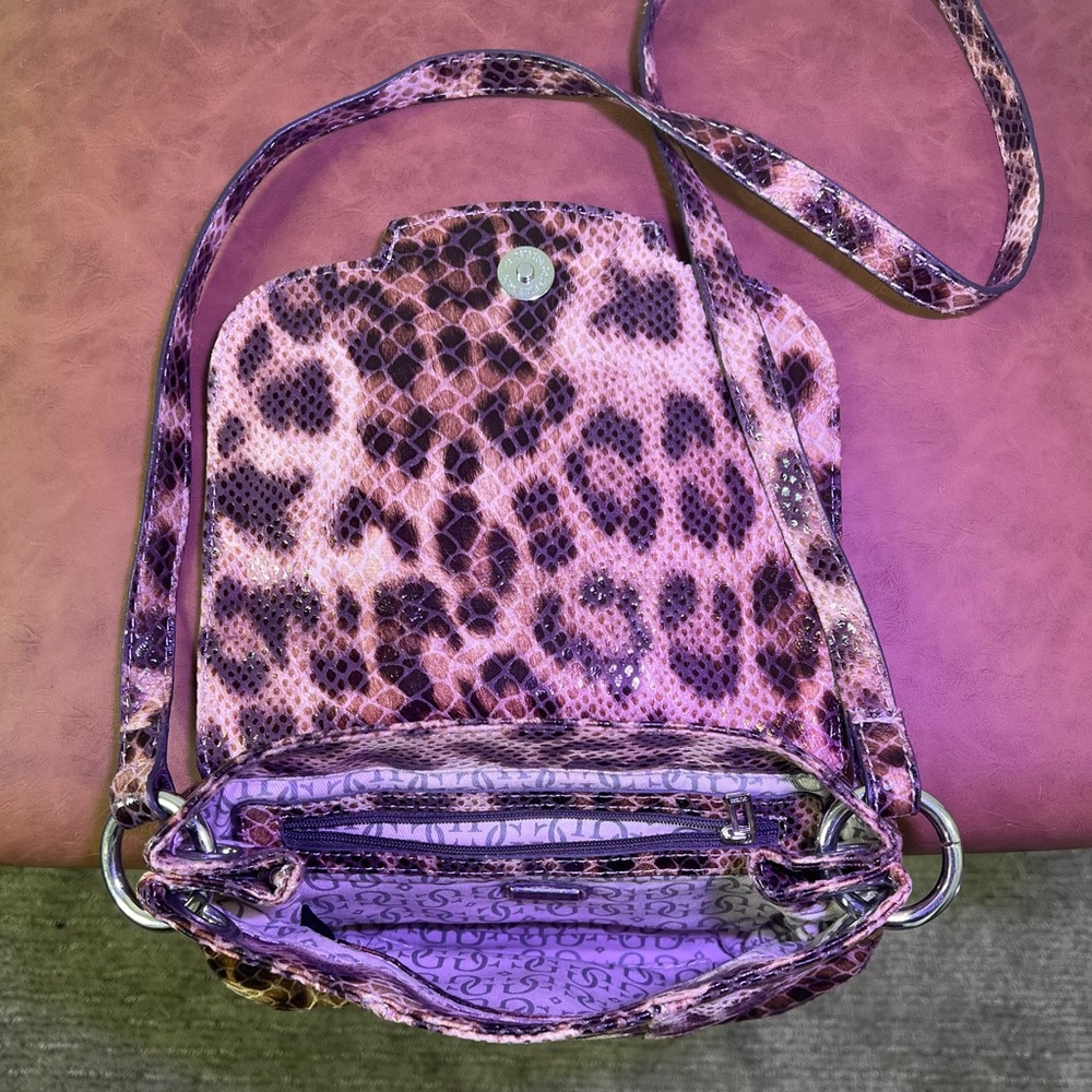 Vintage Guess Animal Print Python Embossed Mini C… - image 6